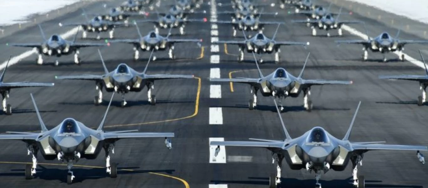 «Elephant Walk» για τα F-35 - Η Αμερικανική Αεροπορία στέλνει μήνυμα ισχύος (βίντεο)